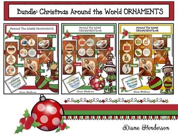 Christmas Around the World Crafts Christmas Ornaments BUNDLE #1 | TPT