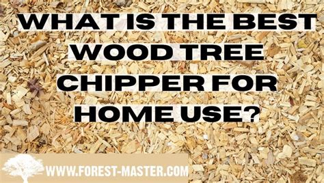 What Is The Best Wood Tree Chipper For Home Use? | Forest Master