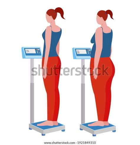 Before After Weight Gain Weight Loss Stock Vector (Royalty Free ...