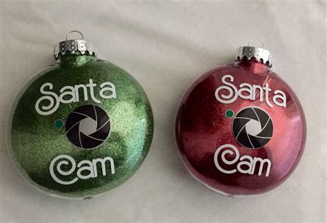 Diy Santa Cam Ornament - Santa Cam Ornament Glitter ornament elf santa ...