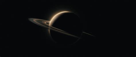 Saturn Dark Black Black Background Space Planet Wallpaper - Resolution ...