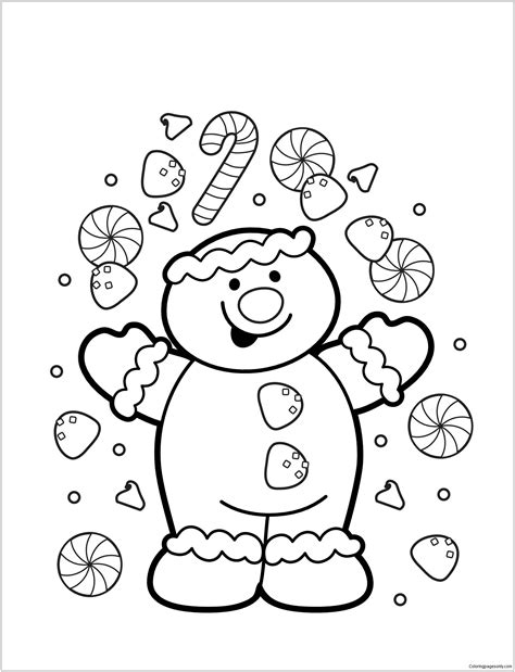 Free Printable Gingerbread Coloring Pages - Printable Word Searches