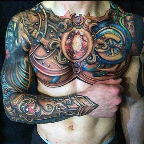 93 Armor Tattoo Designs for Men [2024 Inspiration Guide] | Shoulder ...