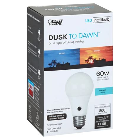 Feit Electric 60 Watt LED A19 Daylight Dusk To Dawn Light Bulb - Shop Light Bulbs at H-E-B