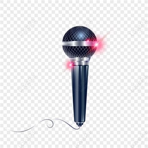 Vector Realistic Microphone, Pink White, Light White, Light Pink PNG ...