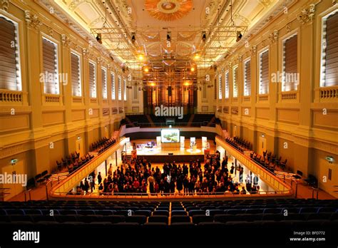 The interiors of the Birmingham Town Hall, Birmingham, West Midlands ...