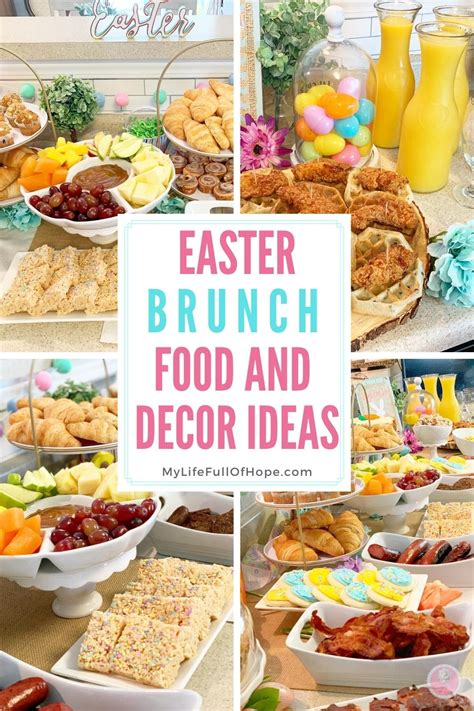 Easter brunch food and decor ideas