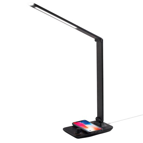 Desk Lamp Wireless Charger by Innoka Aluminum LED Table Lamp with 5V/2A Qi Wireless Charger Pad ...