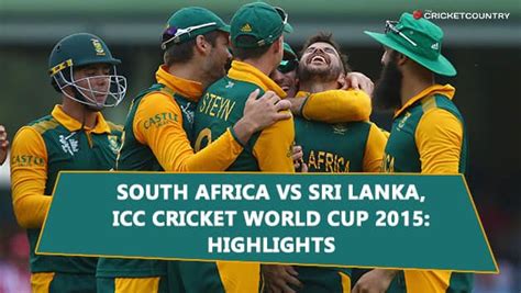 South Africa vs Sri Lanka Full Video Highlights: ICC Cricket World Cup ...