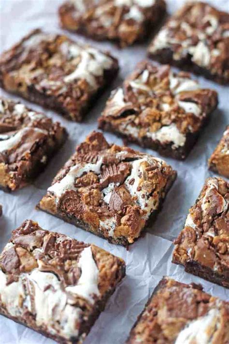 Fluffernutter Brownies Recipe | Brown Sugar Food Blog