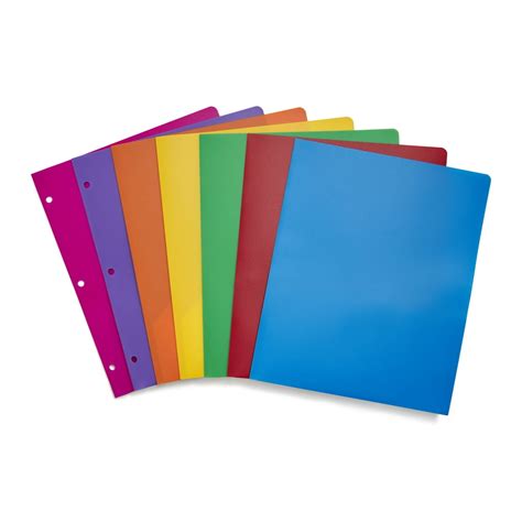 Staples Poly 2-Pocket school Folder Assorted Colors (52819) 55095 - Walmart.com - Walmart.com