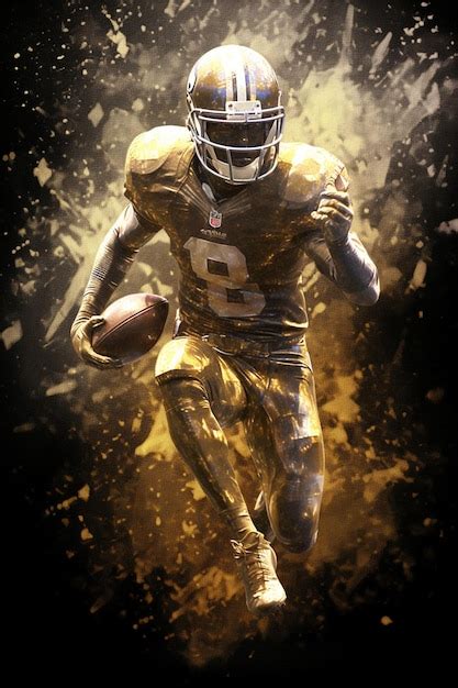 Premium AI Image | A football player with the number 8 on his jersey