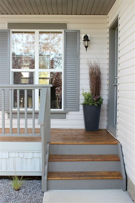 Stunning Front Porch Transformation with a Fresh Door Color