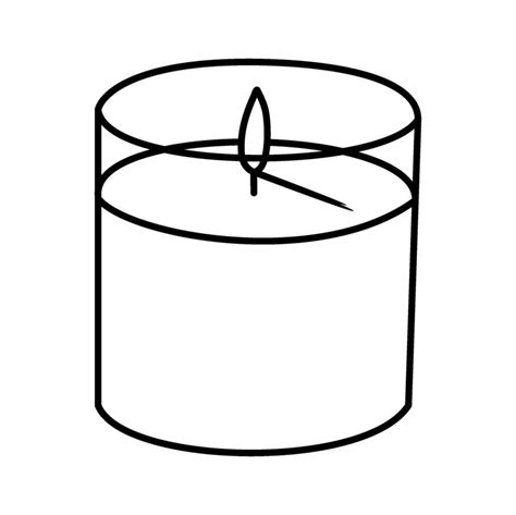 candle line art home decor vector illustration 26143267 Vector Art at Vecteezy