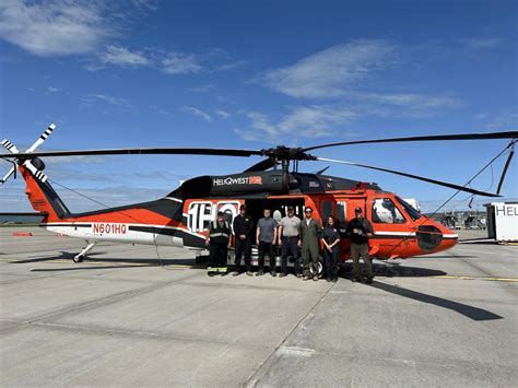 Firefighting helicopter staged at Yampa Valley Regional Airport ...