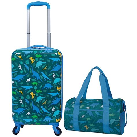 This Kids 2 Piece Luggage - 2 Piece Kids Luggage Travel Set- Dino - Walmart.com - Walmart.com