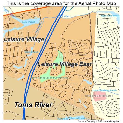 Aerial Photography Map of Leisure Village East, NJ New Jersey