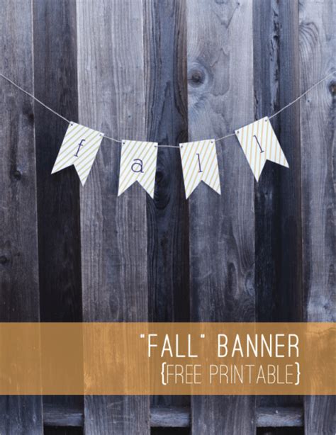 “Fall” Banner – Free Printable – Short Stop Designs