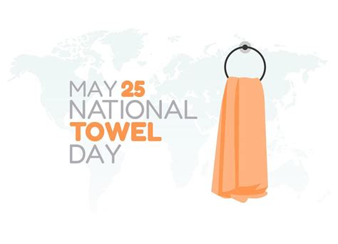 vector graphic of national towel day good for national towel day celebration. flat design. flyer ...