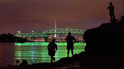 Vector Lights on Auckland Harbour Bridge