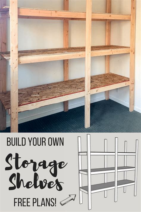 How to Build Storage Shelves for Less than $75 - The Handyman's Daughter