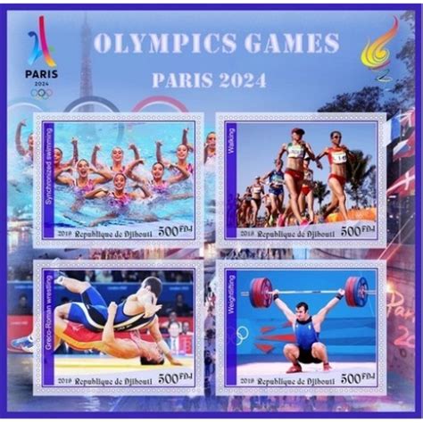 Postage Stamps 2024 Olympics - Cody Mercie