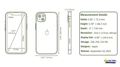 iPhone 13 Size, Price, Measurement and Dimension