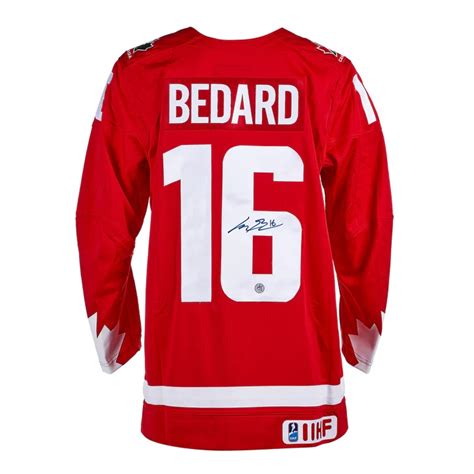 Connor Bedard Autographed Team Canada Red Jersey - Razilia