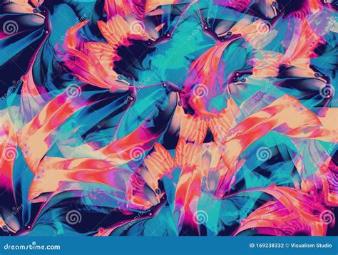 Mixing Blue and Orange Color Abstract Painting Background of Art Ink ...