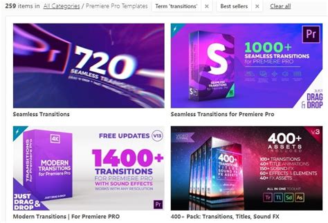 Premiere Pro Transitions: List of 10 Best Transition Plugins