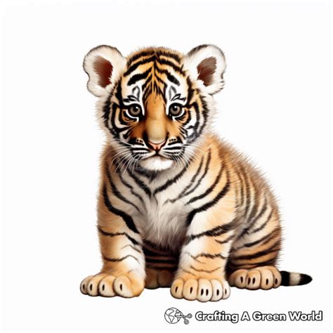 Tiger Cub Coloring Pages - Free & Printable!