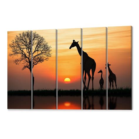 Giraffe Canvas Print Giraffe Wall Art Canvas Multiple Sizes - Etsy