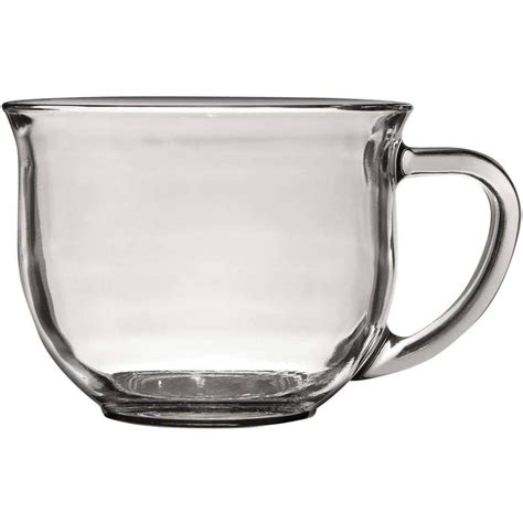 Coffee Mug - Clear Glass Mugs, 18 oz. 4 Pcs - Great for Gifts for women and men - Walmart.com ...