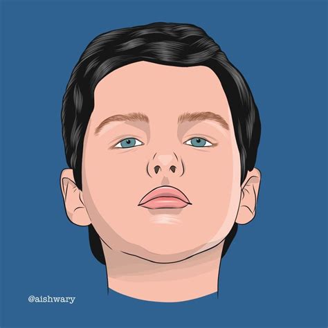 Young Sheldon Cooper Vector Art Illustration Portrait | Digital art illustration, Adobe ...