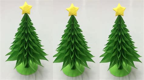 How to Make Paper Christmas Tree | Making Paper Xmas Tree Step by Step | DIY-Paper Crafts - YouTube