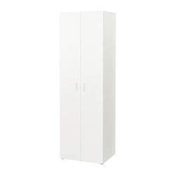 PLATSA Wardrobe - white, Fonnes Sannidal 340x42x241 cm | Kids storage furniture, Ikea, Ikea wardrobe