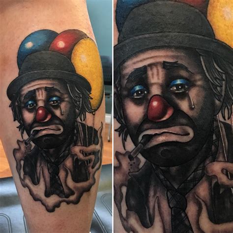 Happy with my Sad Clown Tattoo done by George Miller, Platinum Ink ...