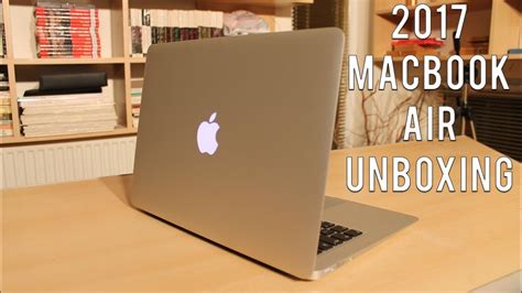 2017 Macbook Air - Unboxing the last Macbook with a glowing logo! - YouTube