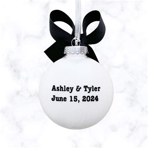 Engagement Ornaments, Personalized Engagement Gifts – Pear Tree Personalizations