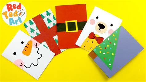 10 Super Simple Christmas Card Designs to make in less than 5 minutes ...