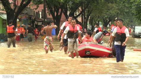 Rescue Team In Flood Crisis Manila Philippines Stock video footage ...