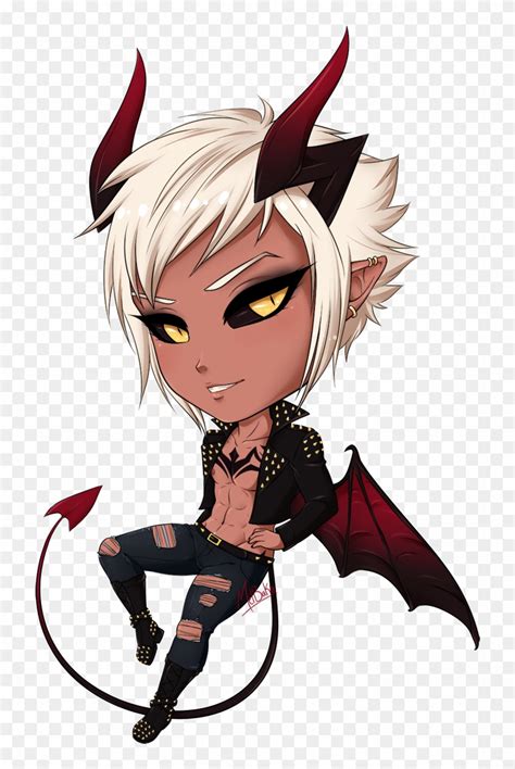 Anime Demon Horns For Free Download On Ya Webdesign - Anime Chibi Demon, HD Png Download ...