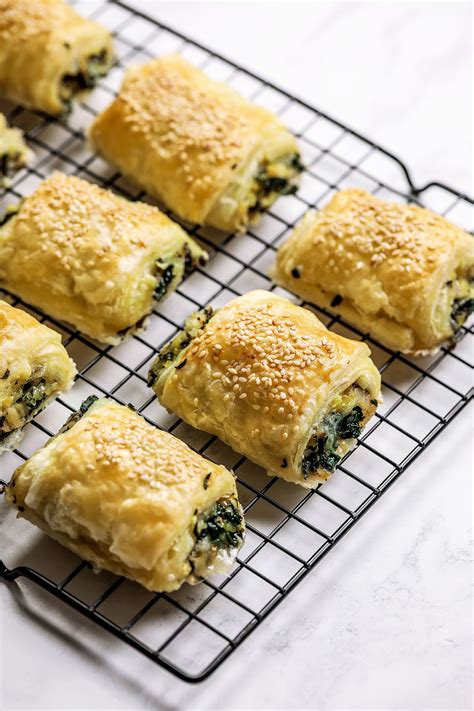 Vegan Spinach Cheese Rolls - Nadia's Healthy Kitchen