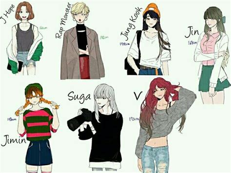 Resultado de imagen para bts girl version | Bts fanart, Bts girl, Bts ...