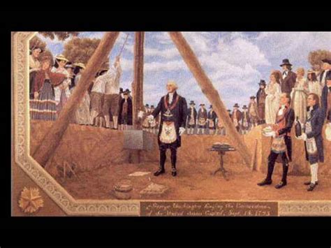 Cornerstone of the White House is laid by President George Washington ...