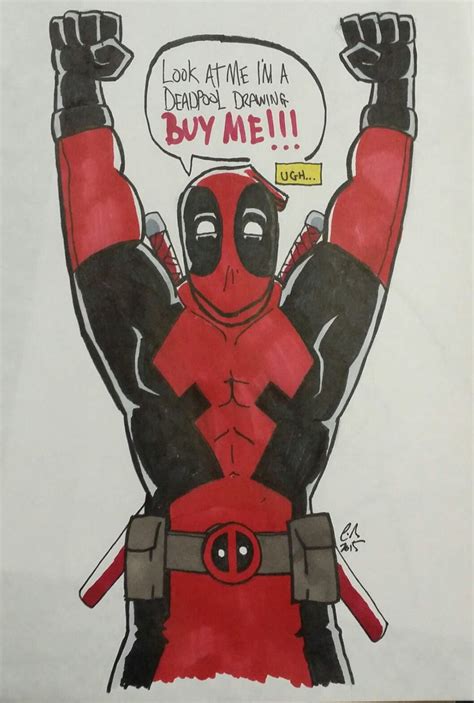 Deadpool Drawing at GetDrawings | Free download