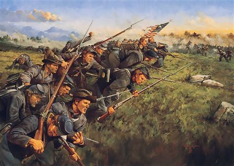 'The last full measure (1st Minnesota Regiment at Gettysburg)'. By ...