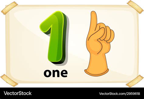 Number one Royalty Free Vector Image - VectorStock