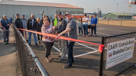 Foundation Celebrates Renovated Centralia Middle School Outdoor Basketball Court, Thanks ...