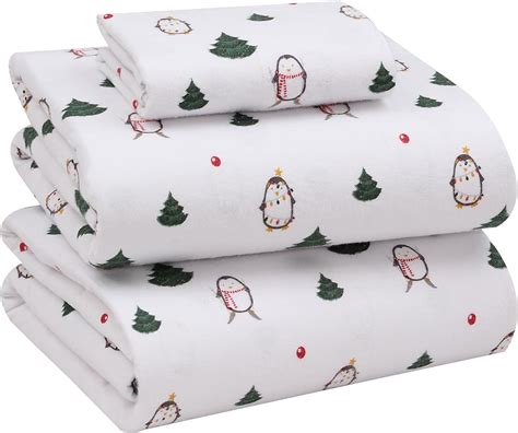 Amazon.com: RUVANTI Flannel Sheets Twin XL Size - 100% Cotton Brushed ...